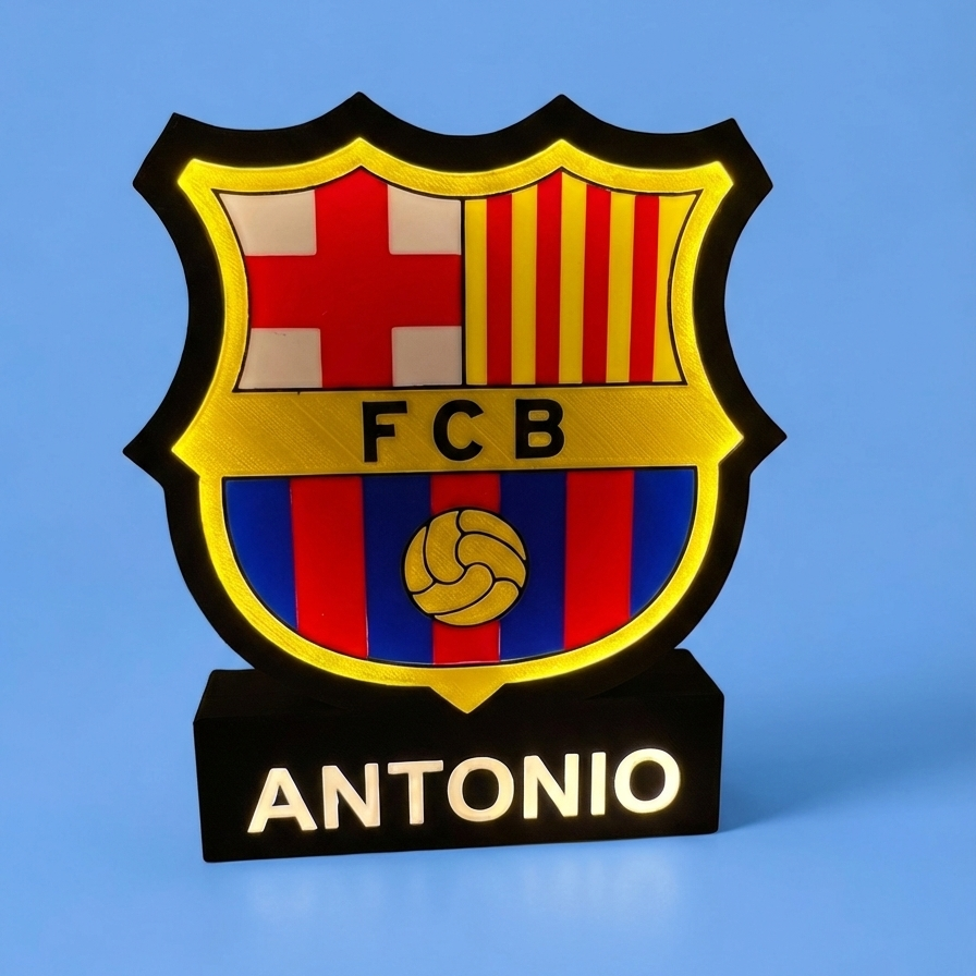 ⚽ 3D LED Лампа с Лого на Любим Отбор